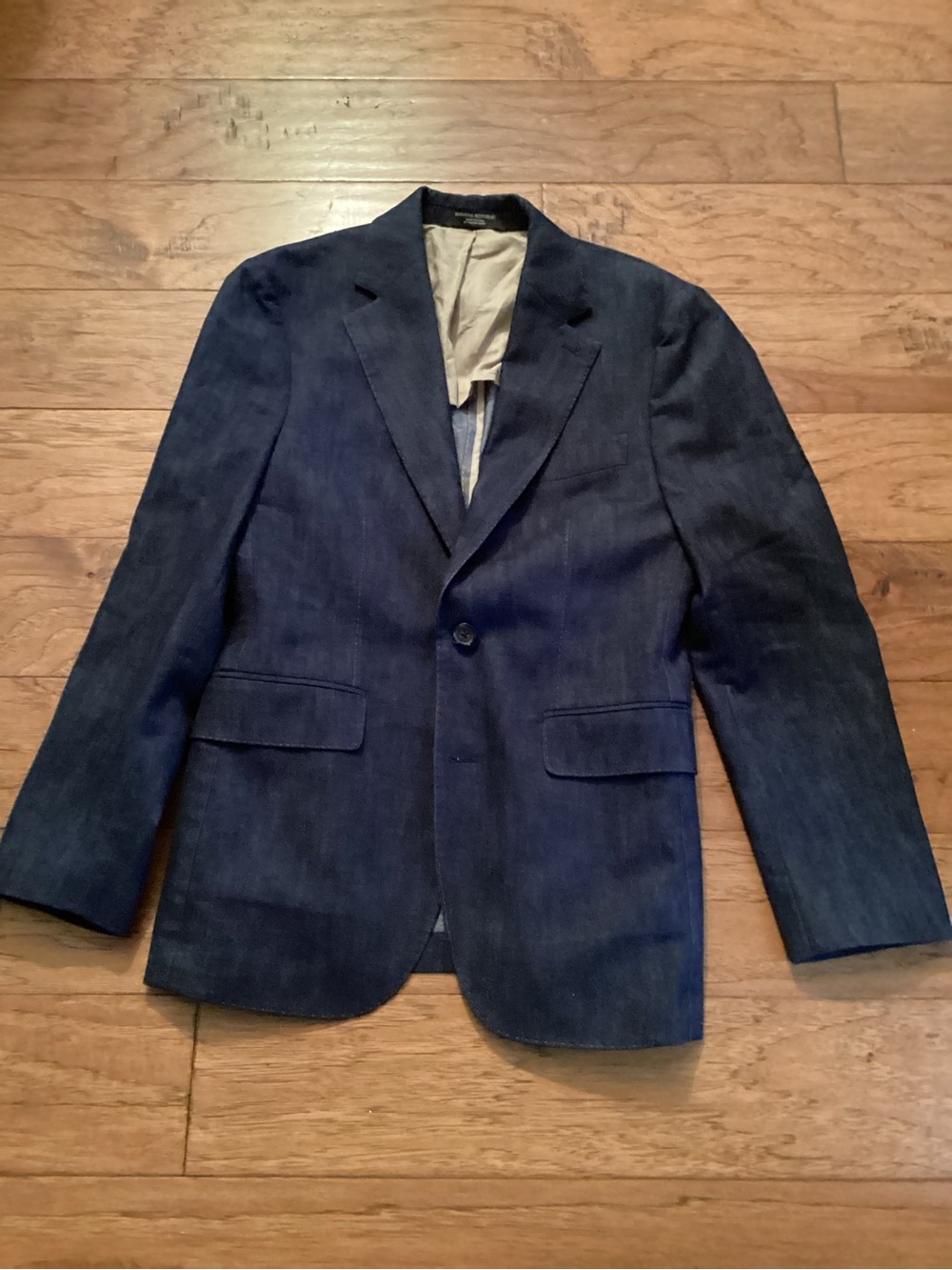 Banana Republic Navy Blue Single-Breasted Blazer